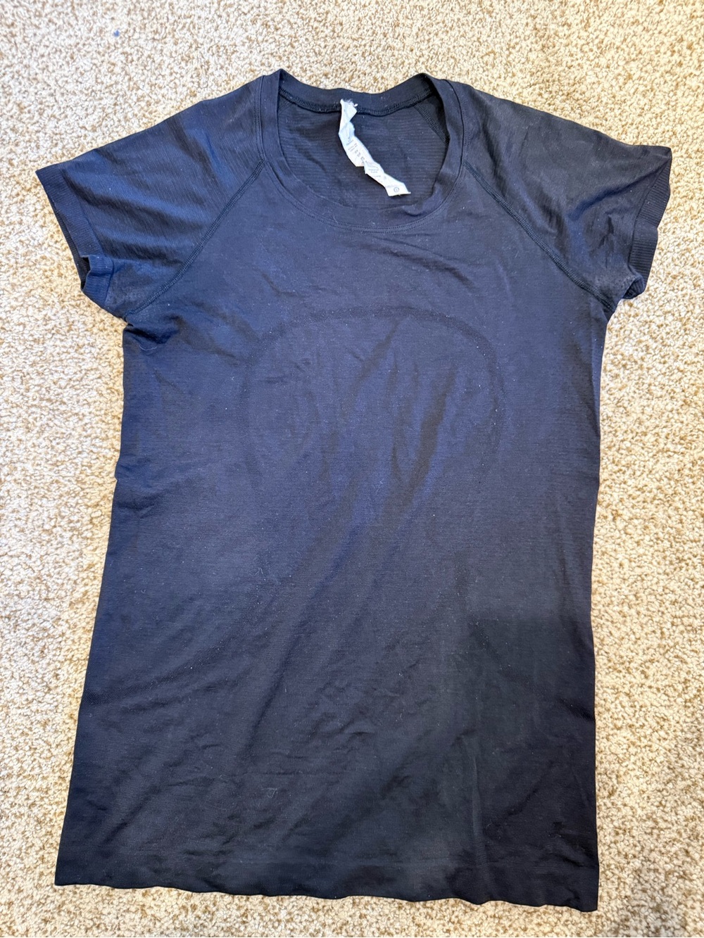 lululemon athletica Black Short Sleeve Crew Tee